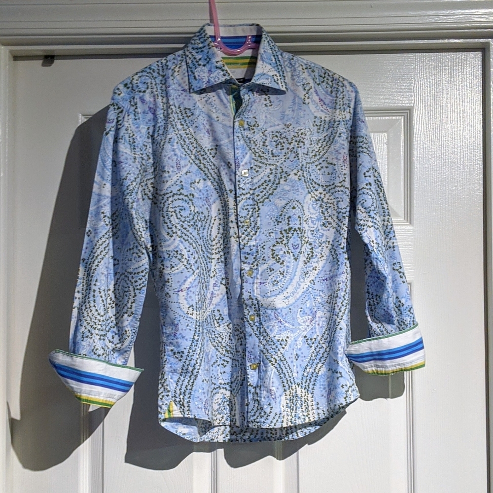 Stylish paisley men's Visconti button down!